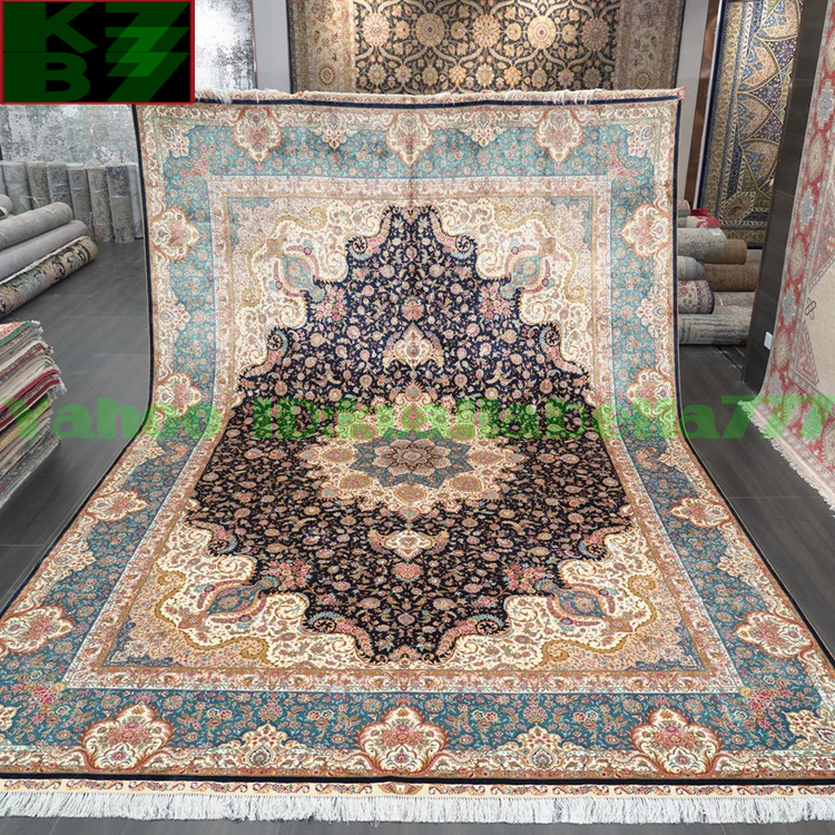 [Alfombra de lujo] alfombra persa de seda★310x430cm alfombra 100% hecha a mano alfombra Interior del hogar sala de estar decoración de lujo X33, muebles, interior, alfombra, alfombra, estera, alfombra general