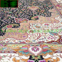 【贅沢敷物】ペルシャ 絨毯 シルク★310ｘ430ｃｍ 100％ ハンドメイド カーペット ラグ 住まい インテリア 応接間 リビング 高級 装飾 X24_画像6