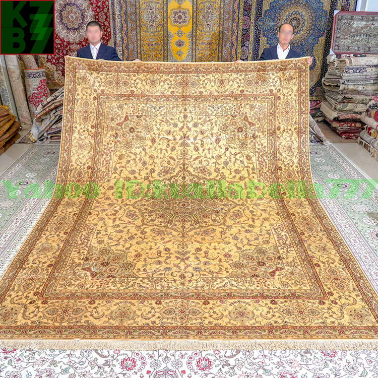 [Alfombra de lujo] alfombra persa de seda★270x370cm alfombra 100% hecha a mano alfombra Interior del hogar sala de estar decoración de lujo X16, muebles, interior, alfombra, alfombra, estera, alfombra general