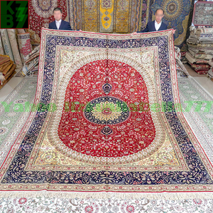 Art hand Auction [Luxury Rug] Persian Silk Carpet★270x370cm 100% Handmade Carpet Rug Home Interior Reception Room Living Room Luxury Decoration X12, furniture, interior, carpet, Rugs, mat, Carpets in general