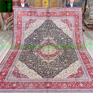 Art hand Auction [Luxury Rug] Persian Silk Carpet★270x370cm 100% Handmade Carpet Rug Home Interior Reception Room Living Room Luxury Decoration X07, furniture, interior, carpet, Rugs, mat, Carpets in general