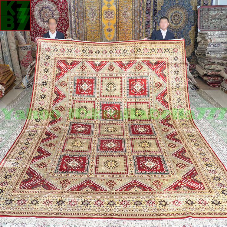 [Luxury Rug] Persian Carpet Silk★270x370cm 100% Handmade Carpet Rug Home Interior Drawing Room Living Luxury Decoration X06, furniture, interior, carpet, rug, mat, Carpet general