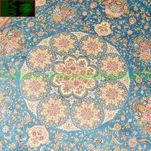 【贅沢敷物】ペルシャ 絨毯 シルク★180ｘ270ｃｍ 100％ ハンドメイド カーペット ラグ 住まい インテリア 応接間 リビング 高級 装飾 W50_画像4