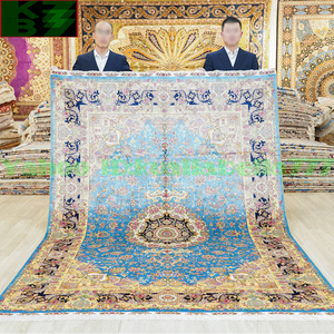 Art hand Auction 【贅沢敷物】ペルシャ 絨毯 シルク★180x270cm 100% ハンドメイド カーペット ラグ 住まい インテリア 応接間 リビング 高級 装飾 W49, 家具, インテリア, カーペット, ラグ, マット, カーペット一般