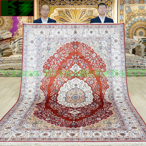 Art hand Auction 【贅沢敷物】ペルシャ 絨毯 シルク★180x270cm 100% ハンドメイド カーペット ラグ 住まい インテリア 応接間 リビング 高級 装飾 W48, 家具, インテリア, カーペット, ラグ, マット, カーペット一般