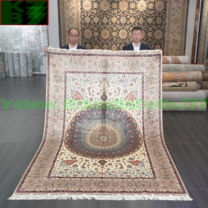 Art hand Auction [Tapis de luxe] tapis persan en soie★180x270cm, 100% fait à la main, intérieur de maison, salon, décoration de luxe W42, meubles, intérieur, tapis, tapis, tapis, Tapis général