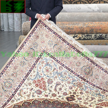 【贅沢敷物】ペルシャ 絨毯 シルク★180ｘ270ｃｍ 100％ ハンドメイド カーペット ラグ 住まい インテリア 応接間 リビング 高級 装飾 W42_画像8