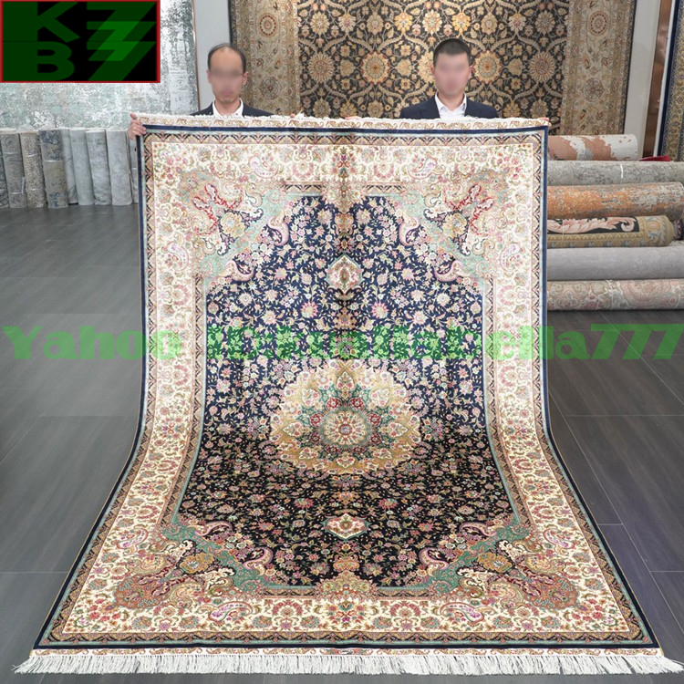 [Luxury Rug] Persian Carpet Silk★180x270cm 100% Handmade Carpet Rug Home Interior Drawing Room Living Luxury Decoration W37, furniture, interior, carpet, rug, mat, Carpet general