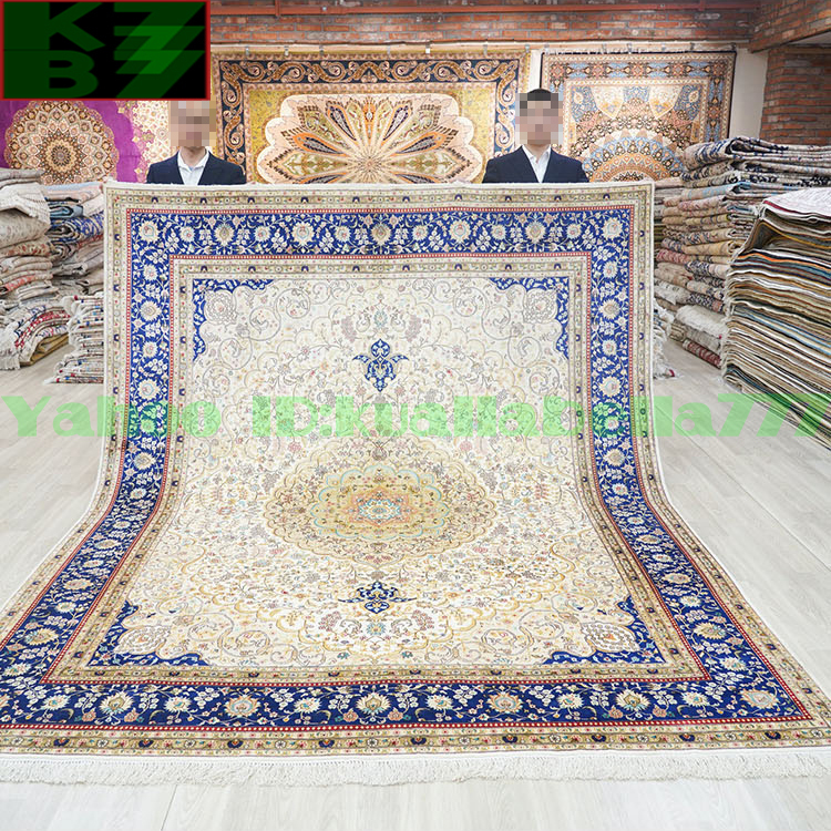 [Alfombra de lujo] alfombra persa de seda★240x310cm alfombra 100% hecha a mano alfombra Interior del hogar sala de estar decoración de lujo W01, muebles, interior, alfombra, alfombra, estera, alfombra general