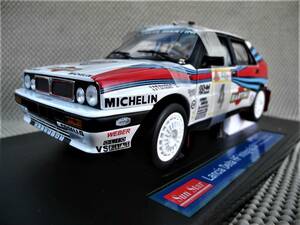 * waste number *1/18* Lancia Delta HF Integra -re8V1988:a black Police Rally ④* new goods, Sunstar made #3113