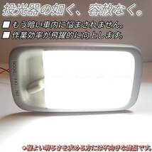 【青みのない純白の爆光】L250S L260S L250V L260V ミラ ミラバン LEDルームランプ LEDライト LEDランプ 1個 明るい カスタム パーツ 内装_画像5