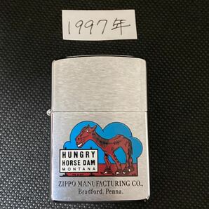 ZIPPOライター　HUNGRY HORSE DAM MONTANA レア　未使用　美品　箱無し　1997年製