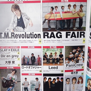 ARENA37℃/2005年8月号(No.275)/T.M.Revolution/RAG FAIR/SOPHIA/ロードオブメジャー/平川地一丁目/Lead/雅/東方神起/PaniCrew/THE ALFEEの画像3