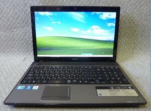 ★Win XP・7・10 OS選択可 15.6” Acer Aspire 5741 AS5741-H32C/S ★ Core i3-330M 2.13GHz/2GB/320GB/Sマルチ/無線/HDMI/Webカメラ/1574