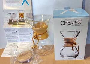 CHEMEX ケメックス コーヒーメーカー フィルタードリップ式 6Cup CM-6A 珍しい未開封木製上蓋付き 箱入り
