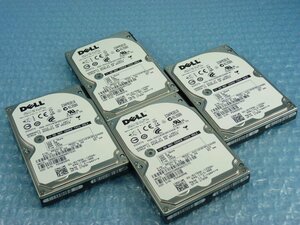 1GFG4 // 4個セット デル 0U709K 300GB 2.5インチ SAS 10K(10000)rpm 6Gb/s (HUC103030CSS600) 15mm // Dell PowerEdge R610 取外