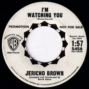 Jericho Brown - I'm Watching You Teen Pop David Gates