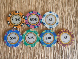 MONTE　CARLO ポーカーチップ 7種類