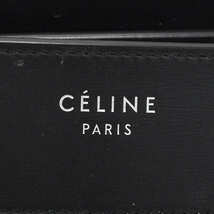 1円 ◎良品 CELINE セリーヌ ハンドバッグ ラゲージ マイクロショッパー キャンバス×レザー ライトブルー×ブラック◎SaCliu_画像9