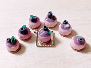 【ハンドメイド】ミニチュアブルーベリータルト