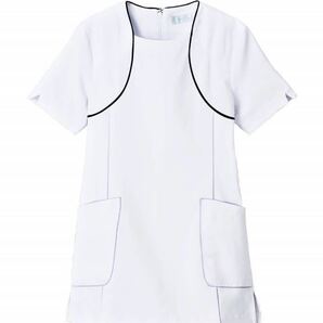 ★ アンフェミエ製 Mサイズ ビューティウェア レイヤード風 ユニフォーム チュニック制服 ★ エステシャン 看護 ナース服