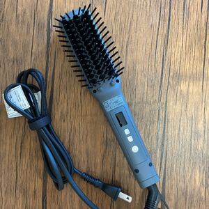 SALONIA サロニア ストレートヒートブラシ スリム グレー