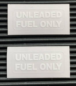 ポルシェ　空冷　911系　930/964/993共通　燃料メーターガラス交換・レストア用　UNLEADED FUEL ONLY デカール　レプリカ【2枚組】 05