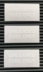  Porsche air cooling 911 series 930/964/993 common fuel meter glass exchange * restore for UNLEADED FUEL ONLY decal replica [3 sheets set ]04