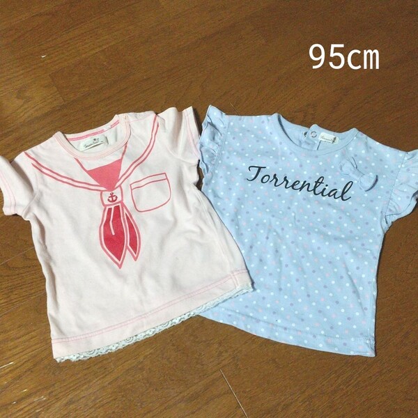 半袖 Tシャツ 95㎝ 女の子 2枚セット