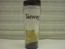 ○スタバ タンブラー 海外 台湾 Taiwan 12oz 35L 茶 2008 クマ ご当地 限定 スターバックス 新品 未使用品_画像1