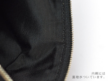 CALF カーフ 本革 レザーポーチ Lサイズ ネイビー navy 日本製 大きめ 旅行 トラベル 鞄 整理 Leather 紺 送料無料_画像5