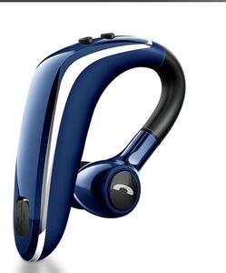 ワイヤレスイヤホン Bluetooth 5.0 片耳用　ヘッドセット　耳掛け型　ブルー