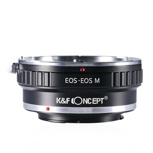 K&F Concept レンズマウントアダプター KF-EFEM (キャノンEFマウントレンズ → キャノンEF-Mマウント変換）