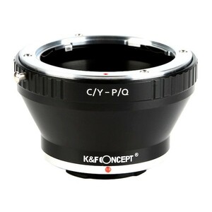 K&amp;F Concept レンズマウントアダプター KF-CYQ (ヤシカ・コンタックスマウントレンズ → ペンタックスＱマウント変換）#D22