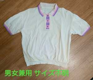  man and woman use (?)* retro polo-shirt with short sleeves * used * considerably with defect!!!*