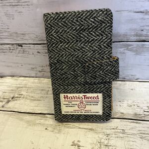 e575 Harris Tweed ハリスツイード　マルチスマホケース　手帳型　本体サイズ約　15.5×8.5cm 送料無料