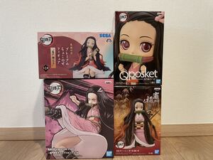 鬼滅の刃 竈門禰豆子 フィギュア まとめ VIBRATION STARS 絆ノ装 拾漆ノ型 Qposket ちょこのせ 未開封 未使用 4種セット まとめて