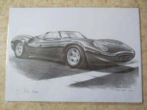 Art hand Auction ジャガーXJ13世界500部限定版アート絵画･英国画家マイク･ハーバー･JAGUAR･英国車･ルマン･クラッシクカー･BRC･BMC, 自動車, オートバイ, カタログ, パーツリスト, 整備書, ジャガー