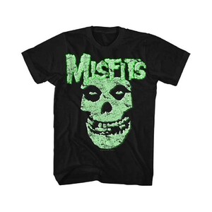 Misfits バンドTシャツ ミスフィッツ Glow Fiend Skull S