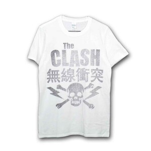 The Clash バンドTシャツ ザ・クラッシュ Skull & Crossbone WHITE M