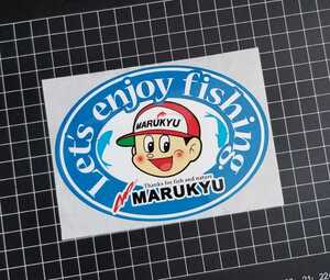 Marukyu マルキュー オーバルステッカー　シール　STICKER　台紙よれあり　九ちゃん