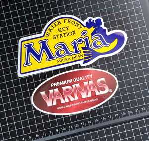 ヤマシタ　ヤマリア　VARIVAS　STICKER　バリバスステッカーセット　シール/MORRIS　ヘラ　ジギング　チッカボッカ/シーフラワー　アバニ