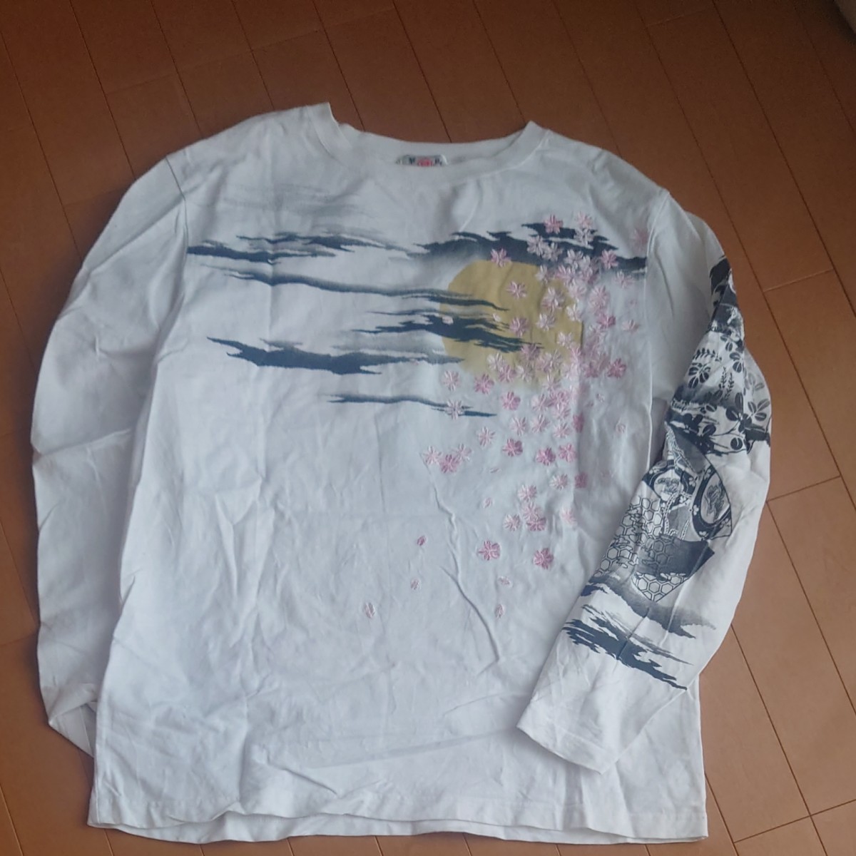 美品】エトロ/ETRO 長袖シャツ ブザム 鳥 絵画 総柄 着脱襟 4WAY