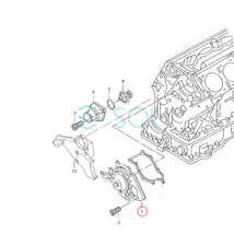 VW トゥアレグ(7LA 7L6 7L7) ウォーターポンプ ガスケット付 077121004P 077121004PX 出荷締切18時_画像6