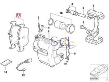 BMW E90 E91 E92 E93 E84 X1 リア ブレーキパッド ブレーキパット 左右セット 320i 323i 325i 335i 28i 34216791938 34216769105_画像2