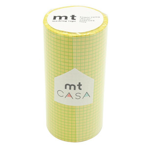mt CASA マスキングテープ 100mm 方眼・菜の花 MTCA1112 テープ マスキングテープ