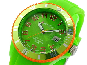 アバランチ AVALANCHE クオーツ 腕時計 AV-1019S-GO-40 グリーン オレンジの商品画像