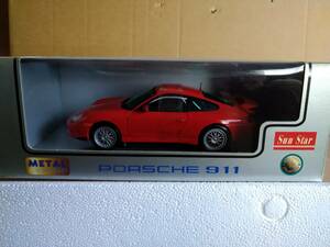 サンスター1/18 PORSCHE ポルシェ 911 (RED)