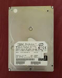 【IBM Deskstar HDD 120GB 7200rpm ① 2002年】PC周辺機器 ストレージ ハードディスク 【A4-3-2】0418