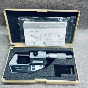 L1-4)Mitutoyo 293-421 N digital micrometer 0-25mm 0.001mm case attaching /mitsutoyo(6)